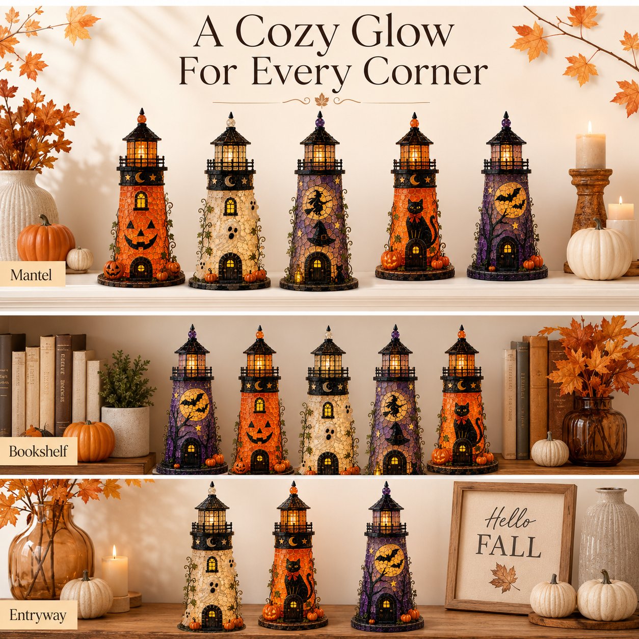 Plymagic DIY Sea Glass  – 🎃Halloween Lighthouse