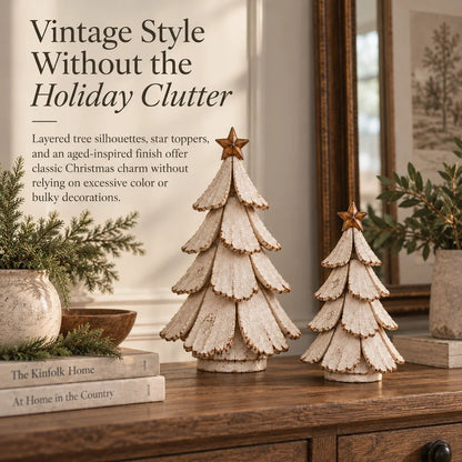 🎄🌙 Vintage-Weihnachtsbaumfigur mit Beleuchtung