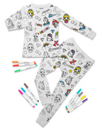 Kids' Bamboo Coloring Pajama Set