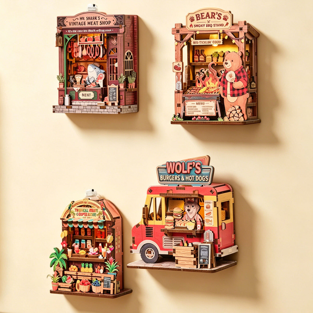 Plymagic DIY Fridge Magnets - Cottage Fridge Magnet