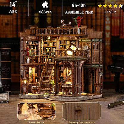 Plymagic DIY Book Nook Kit - Dreamy Book Hall
