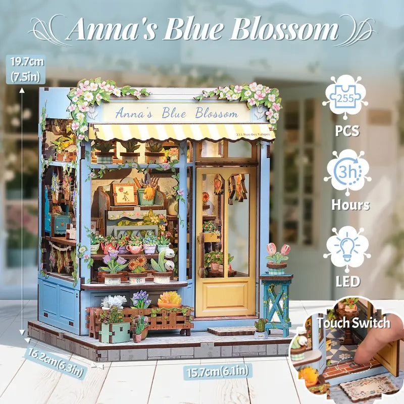 Plymagic DIY Mini House - Anna's Blue Blossom
