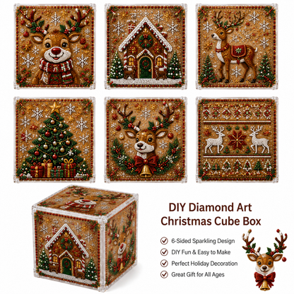 Plymagic DIY Pearl Art - Christmas Cube Box