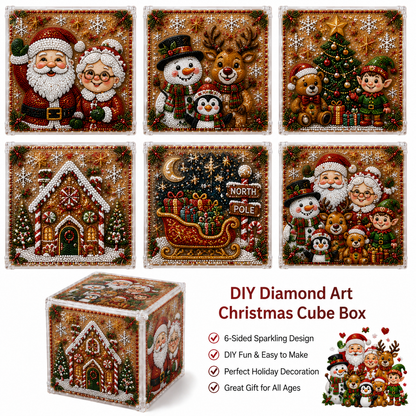 Plymagic DIY Pearl Art - Christmas Cube Box