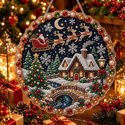 Plymagic DIY Pearl Art - Christmas Hanging Ornament