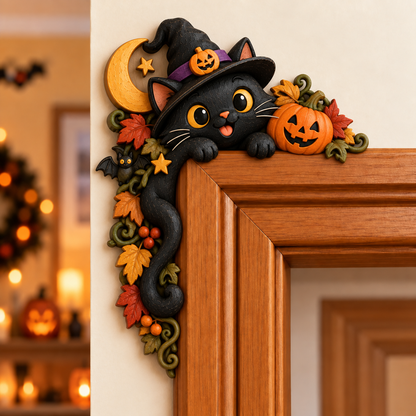 🎃 Halloween Ghost Door Frame Corner Decor – Cute Spooky Doorway Accent 👻