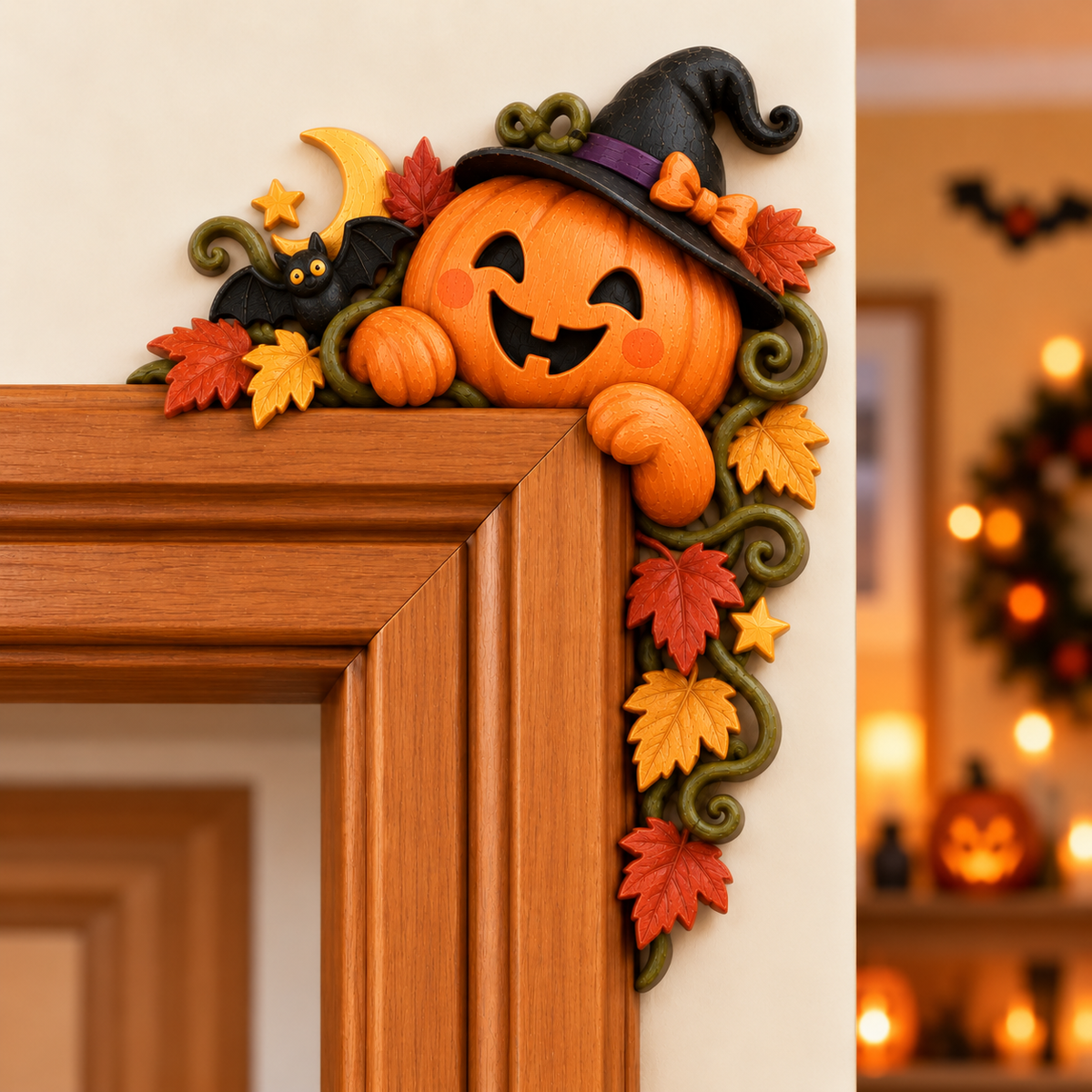 🎃 Halloween Ghost Door Frame Corner Decor – Cute Spooky Doorway Accent 👻