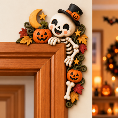 🎃 Halloween Ghost Door Frame Corner Decor – Cute Spooky Doorway Accent 👻