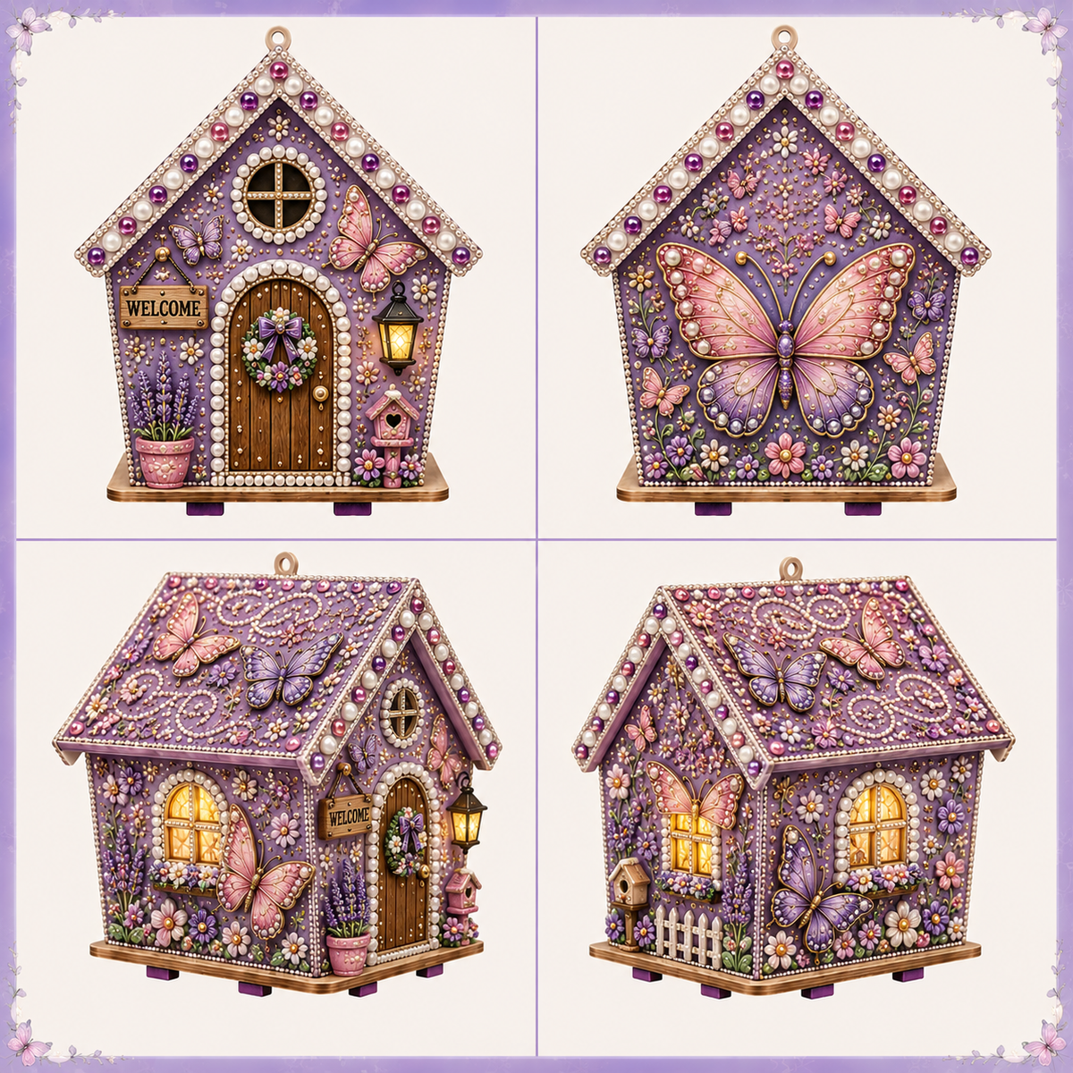 Plymagic DIY Pearl Art  - Whimsical Garden Cottage Collection