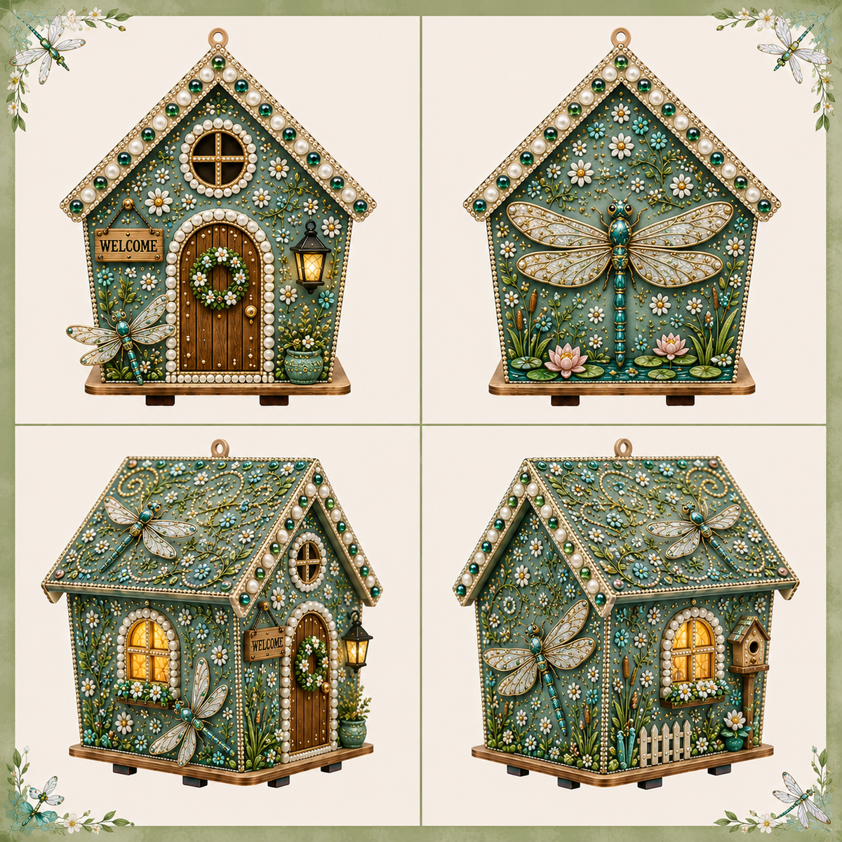 Plymagic DIY Pearl Art  - Whimsical Garden Cottage Collection