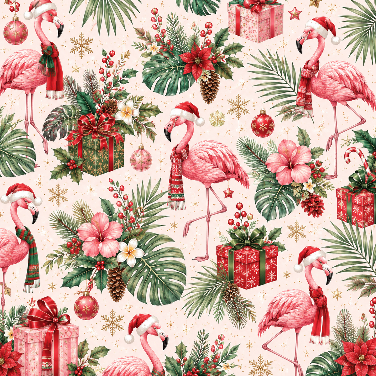 Festive Christmas Wrapping Paper Collection – 4 Holiday Animal Designs