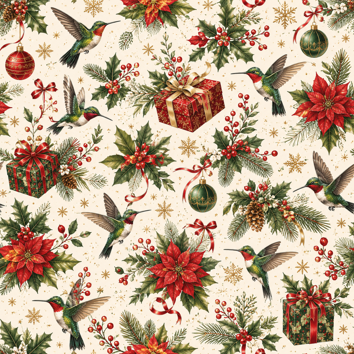 Festive Christmas Wrapping Paper Collection – 4 Holiday Animal Designs