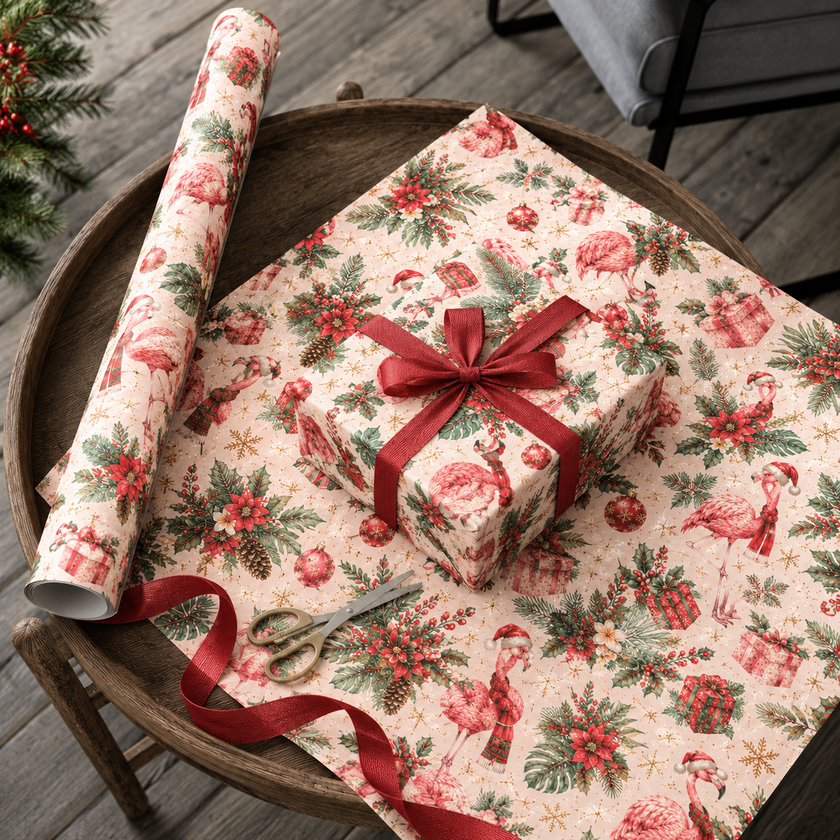 Festive Christmas Wrapping Paper Collection – 4 Holiday Animal Designs