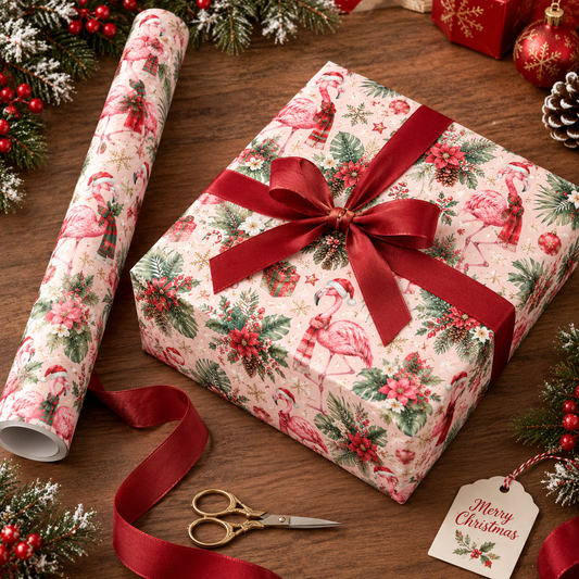Festive Christmas Wrapping Paper Collection – 4 Holiday Animal Designs