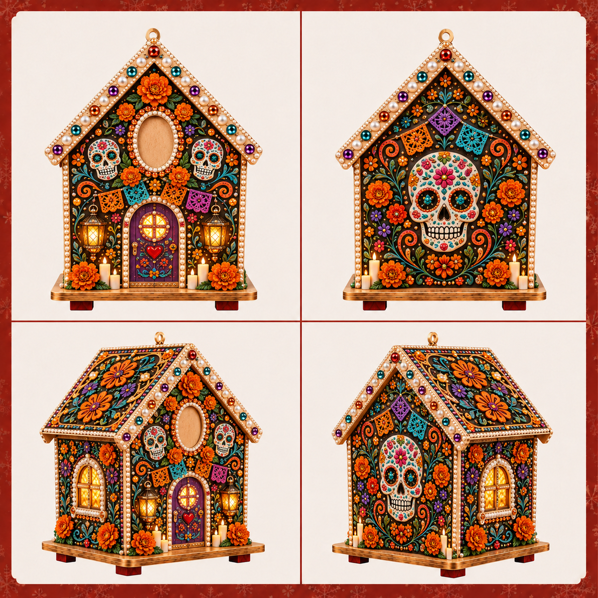 Plymagic DIY Pearl Art  - Day of the Dead Cottage
