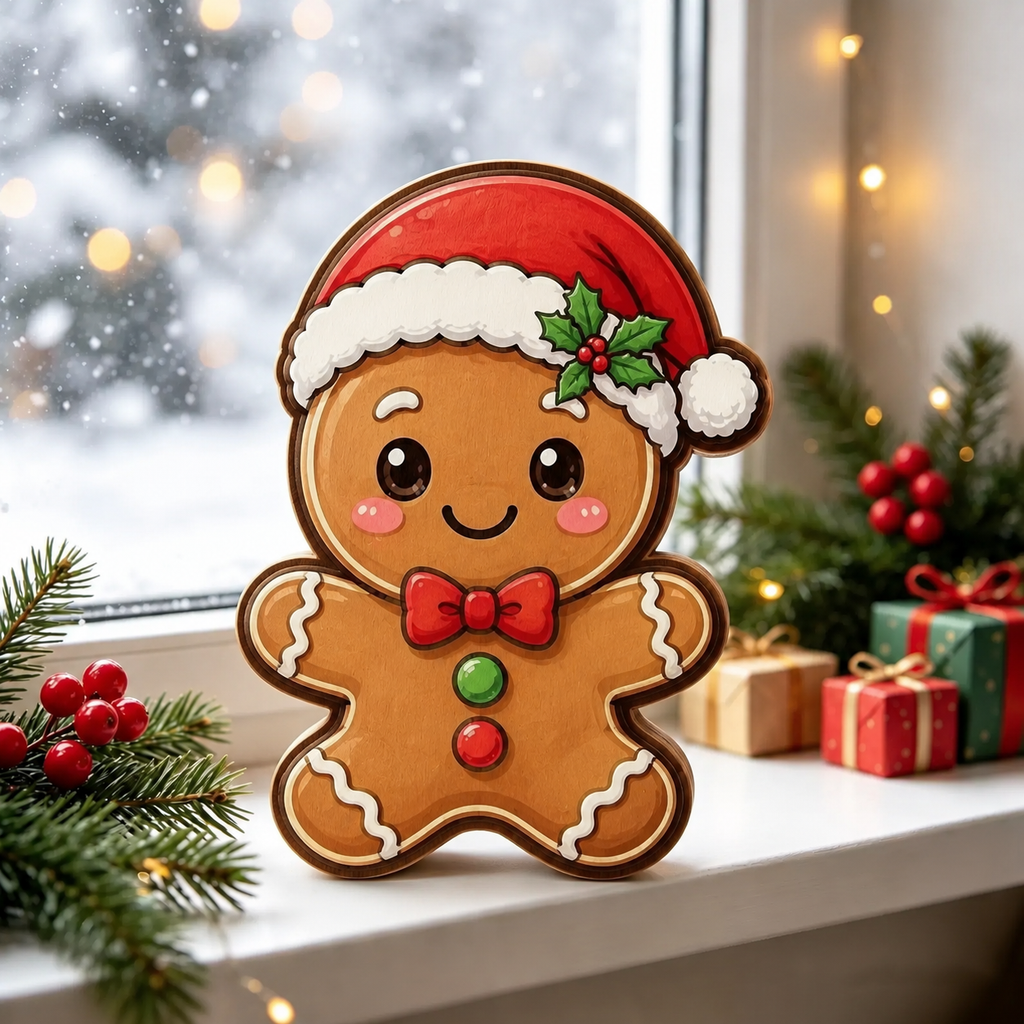 Christmas wooden tabletop ornaments