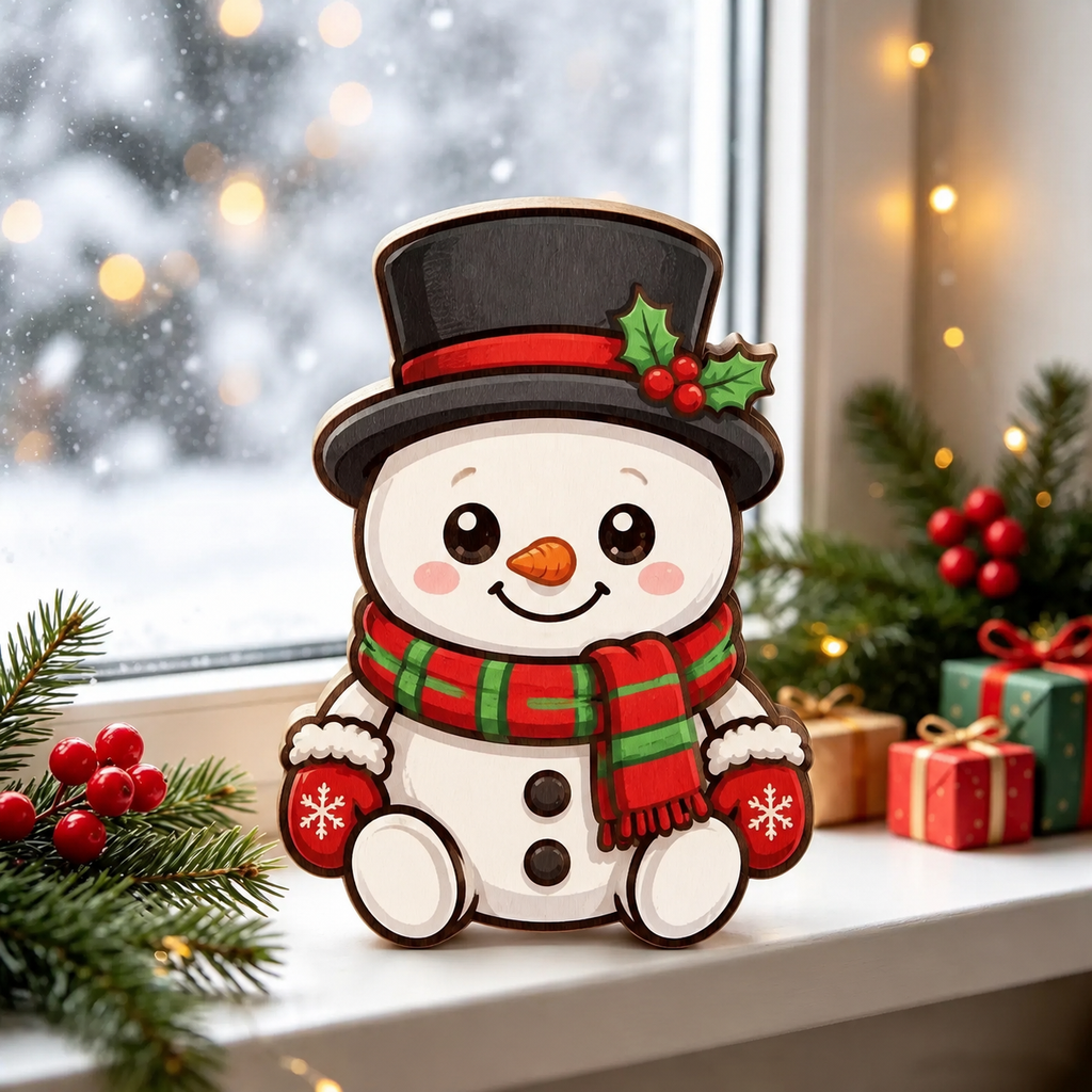 Christmas wooden tabletop ornaments