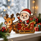 Christmas wooden tabletop ornaments