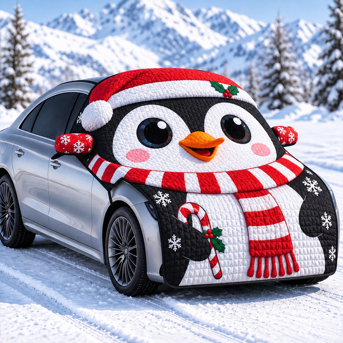 ☃️ Christmas Snowman Car Snow Cover ❄️