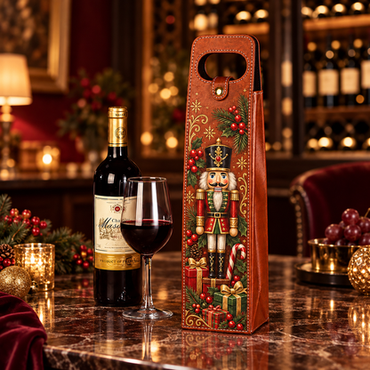 🍷 Festive Wine Bottle Gift Carrier for Holiday Gifting