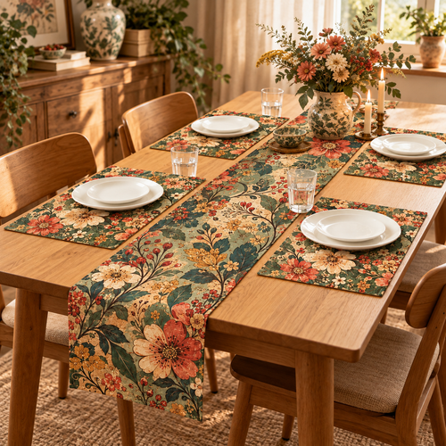 🌸 Boho Botanical Dining Table Decor Kit