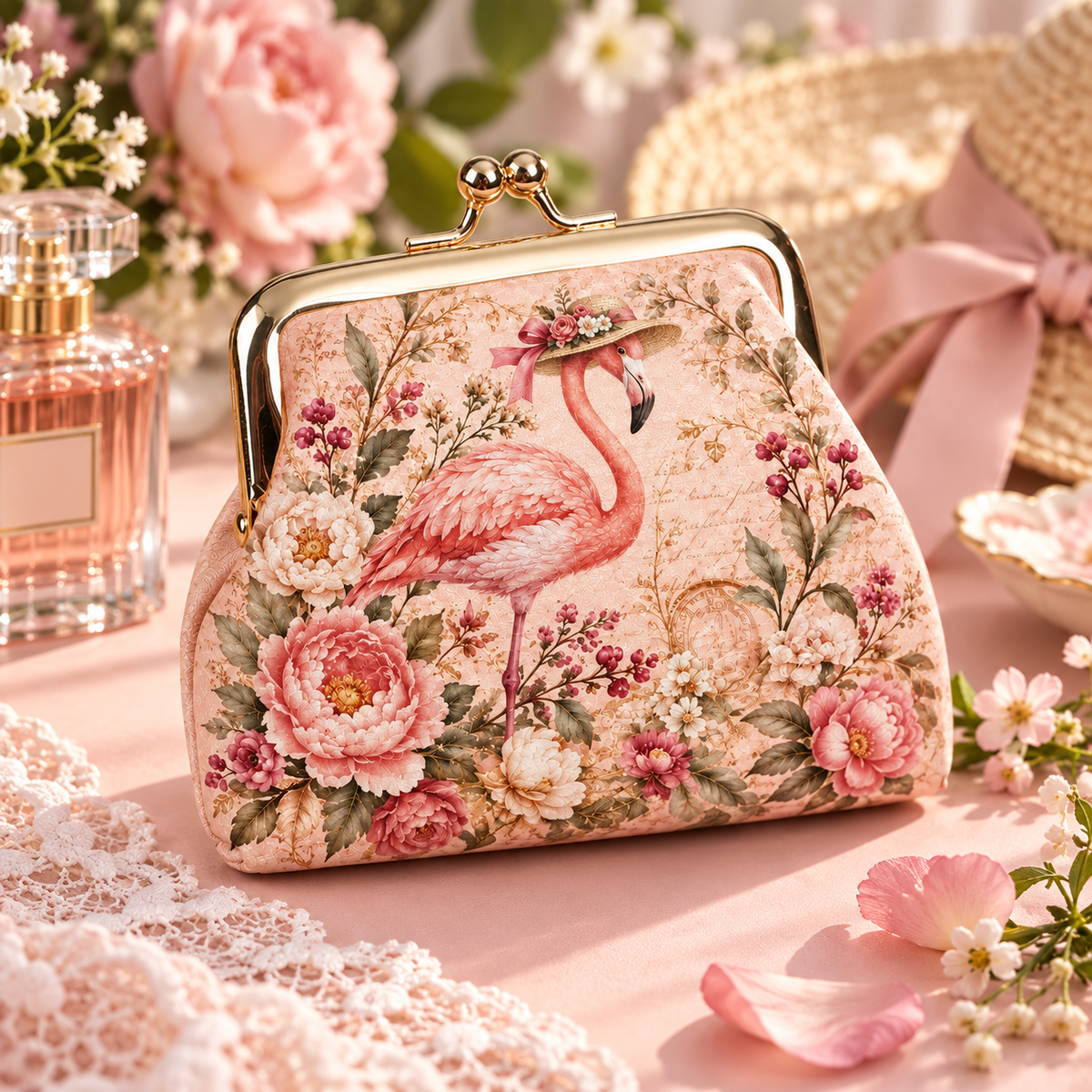 🦋 Vintage Floral Kiss Lock Coin Purse | 5 Styles