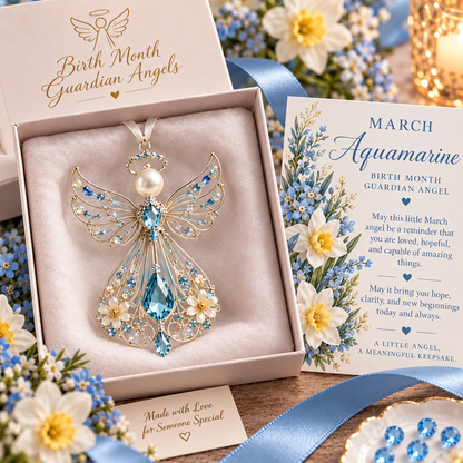 🕊️ Birth Month Guardian Angel Ornament – Not Just an Angel. Their Angel. ✨💎