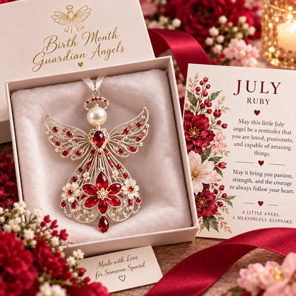 🕊️ Birth Month Guardian Angel Ornament – Not Just an Angel. Their Angel. ✨💎