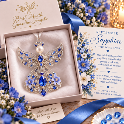 🕊️ Birth Month Guardian Angel Ornament – Not Just an Angel. Their Angel. ✨💎