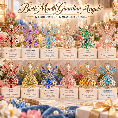 🕊️ Birth Month Guardian Angel Ornament – Not Just an Angel. Their Angel. ✨💎