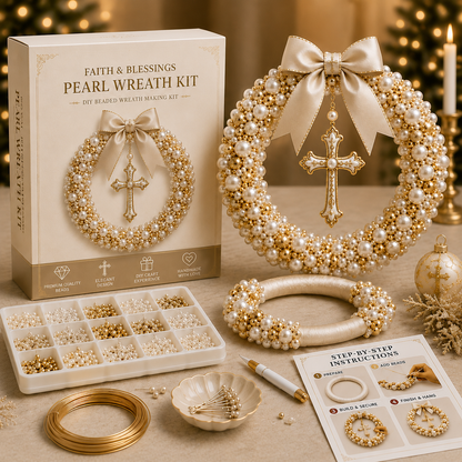 Plymagic DIY Pearl Art - Christmas Wreath