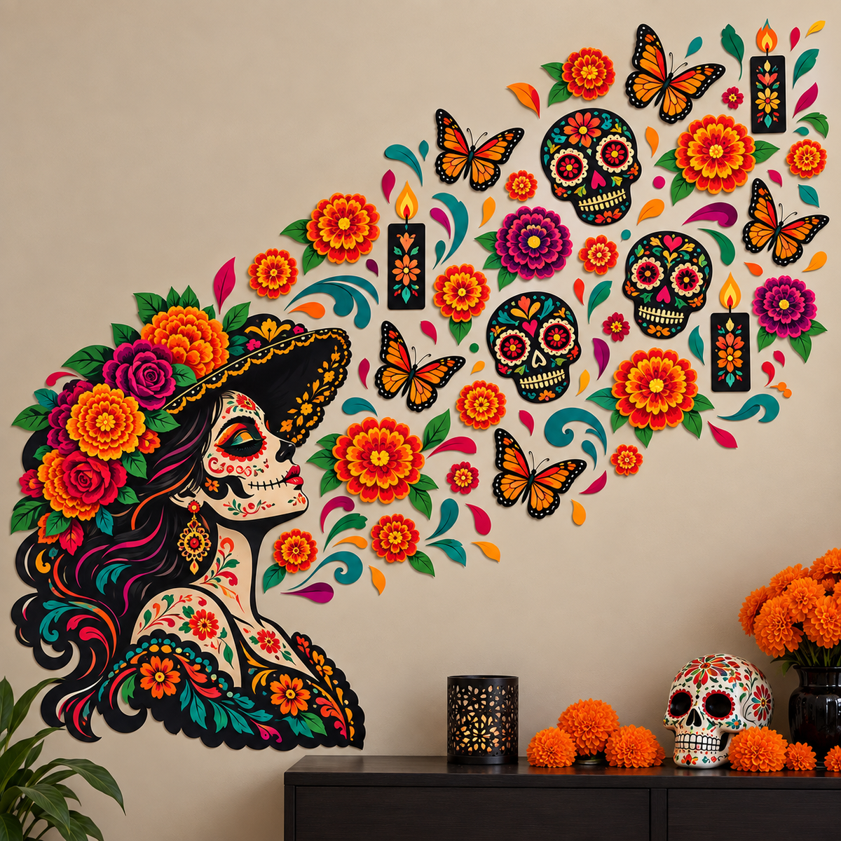 💀🌼 Día de los Muertos Wall Decor – Bring the Celebration Home