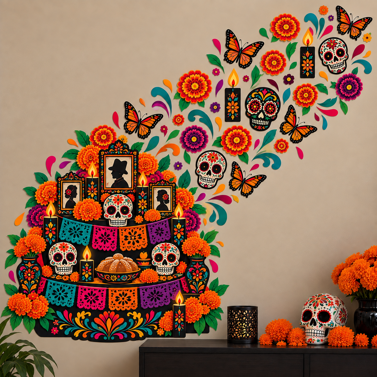 💀🌼 Día de los Muertos Wall Decor – Bring the Celebration Home
