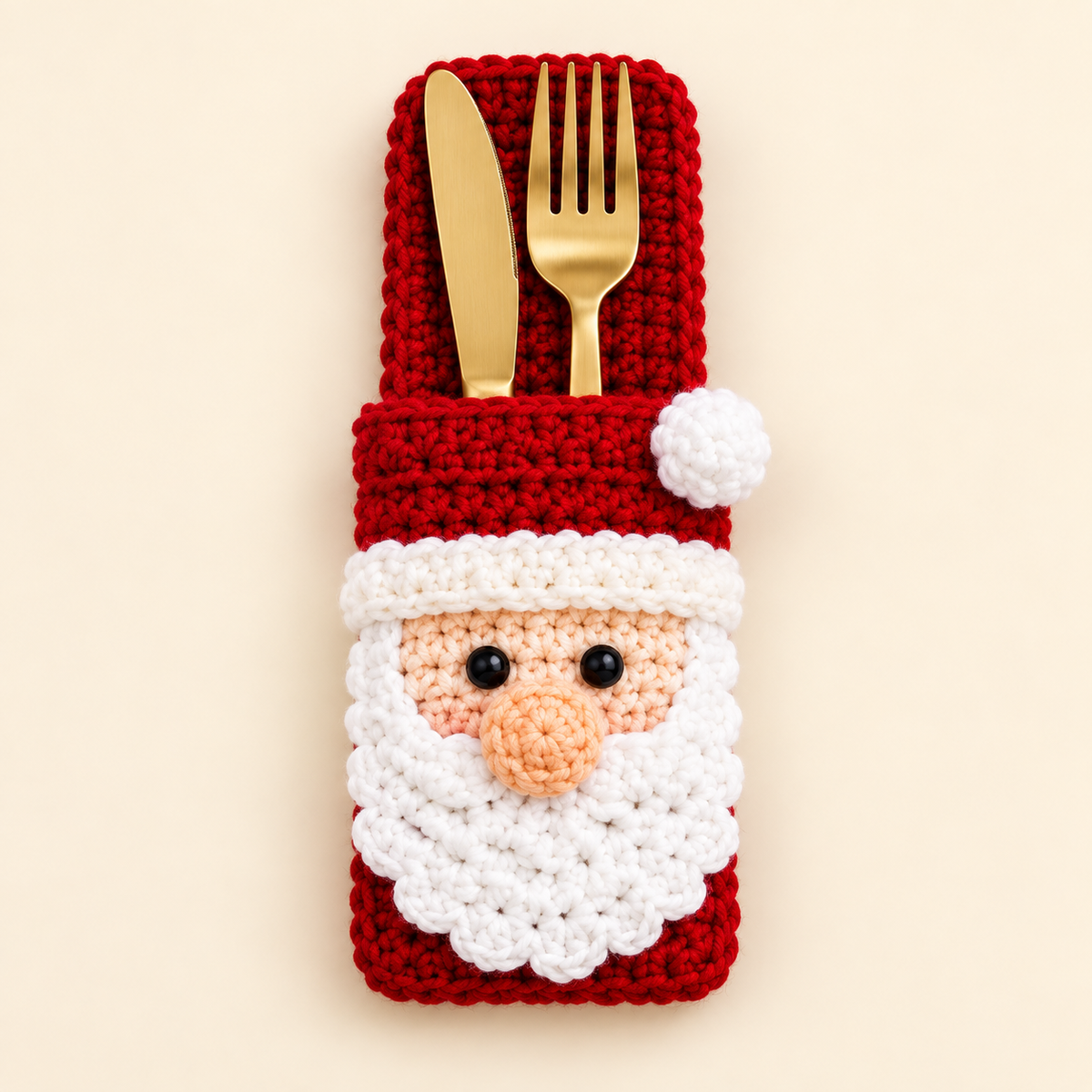 Plymagic DIY Crochet - Christmas Cutlery Holder Collection