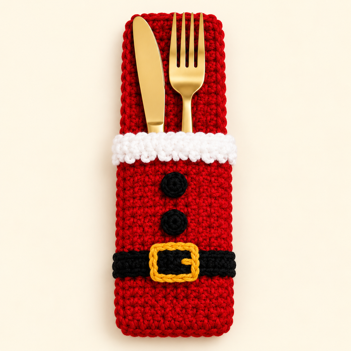 Plymagic DIY Crochet - Christmas Cutlery Holder Collection