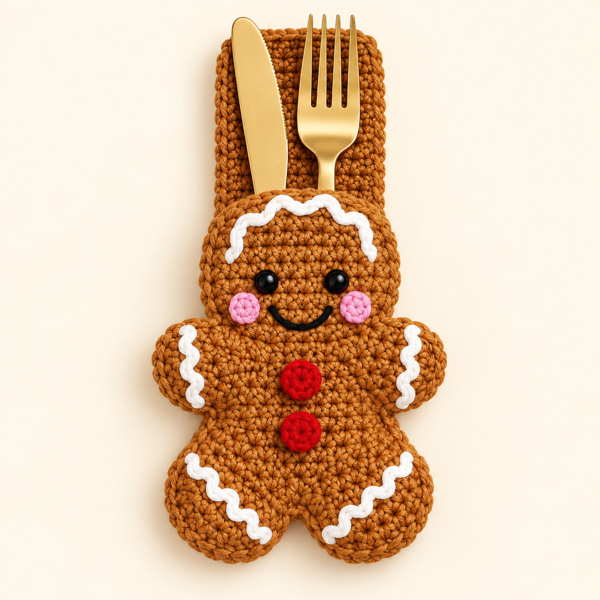 Plymagic DIY Crochet - Christmas Cutlery Holder Collection
