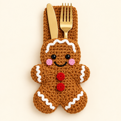 Plymagic DIY Crochet - Christmas Cutlery Holder Collection