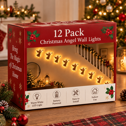 ✨ Christmas Angel Wall Lights – Create a Magical Holiday Glow in Your Home