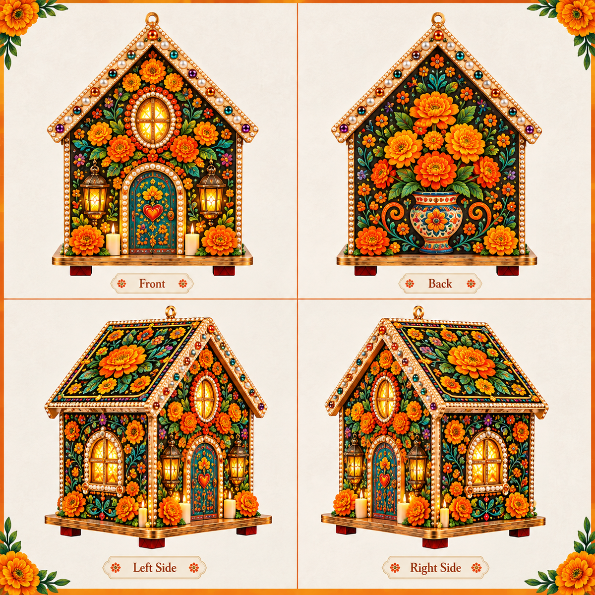 Plymagic DIY Pearl Art  - Day of the Dead Cottage