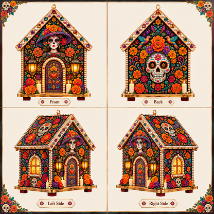 Plymagic DIY Pearl Art  - Day of the Dead Cottage