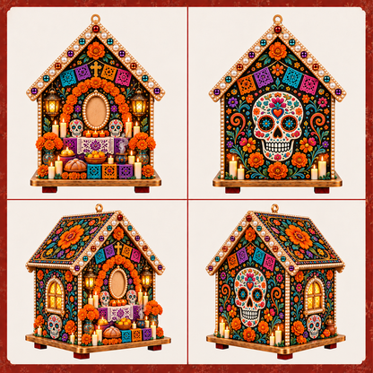 Plymagic DIY Pearl Art  - Day of the Dead Cottage