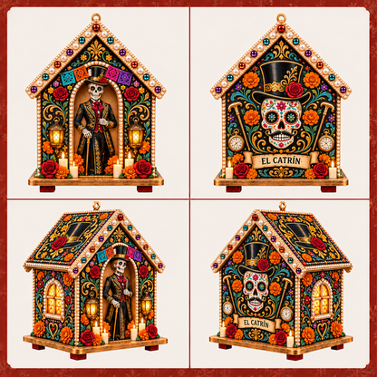 Plymagic DIY Pearl Art  - Day of the Dead Cottage