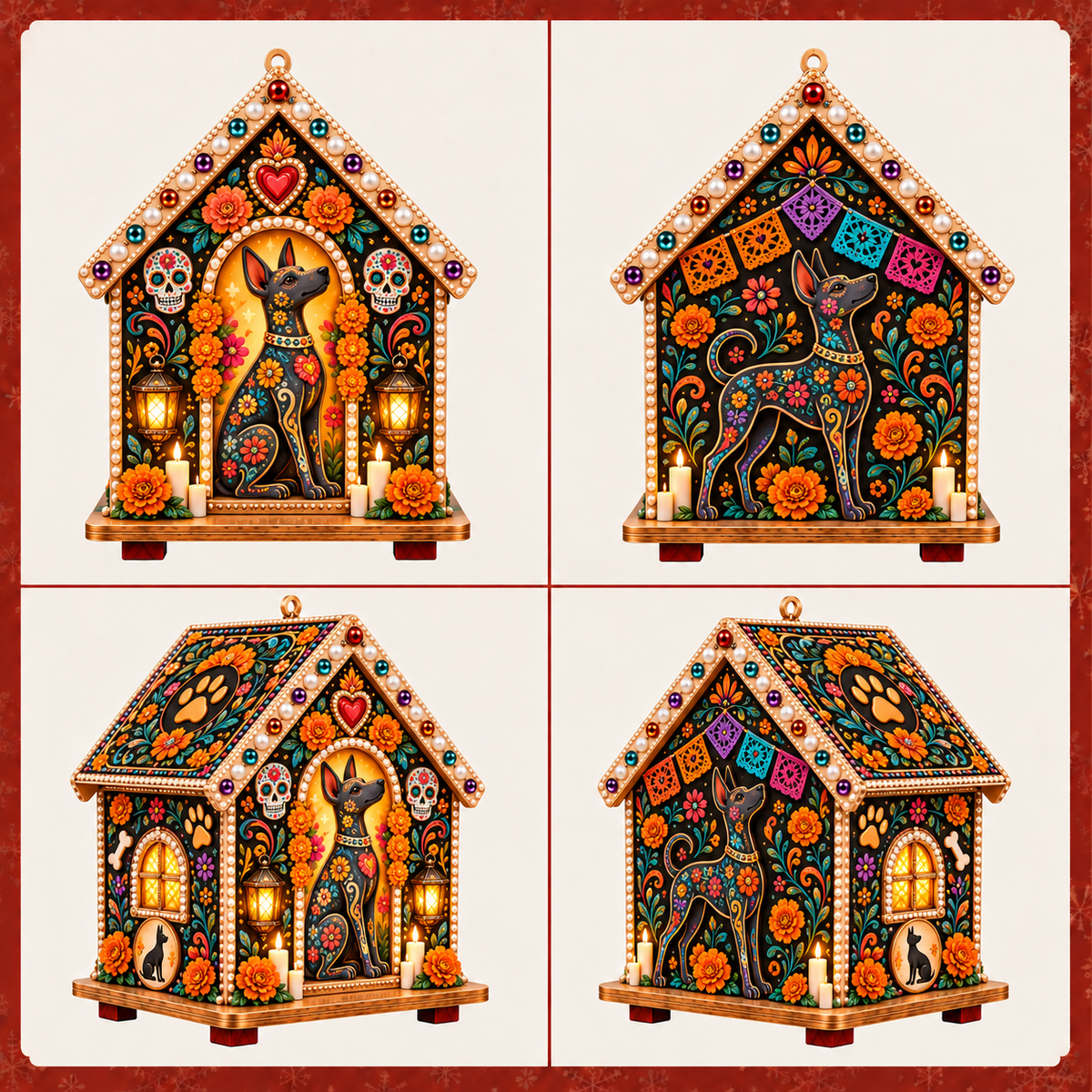 Plymagic DIY Pearl Art  - Day of the Dead Cottage