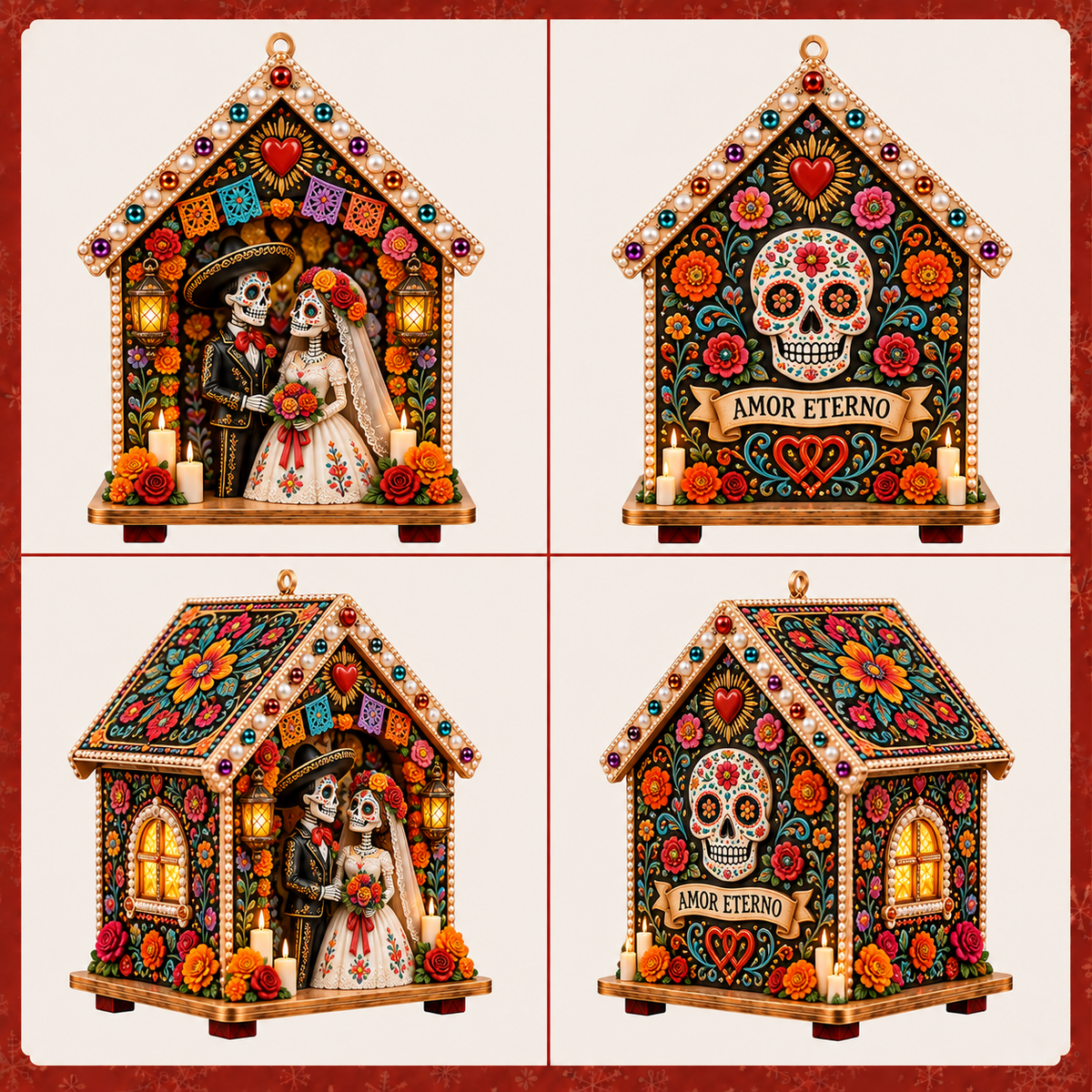Plymagic DIY Pearl Art  - Day of the Dead Cottage