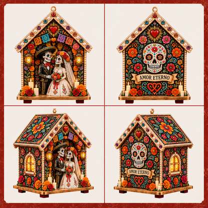 Plymagic DIY Pearl Art  - Day of the Dead Cottage
