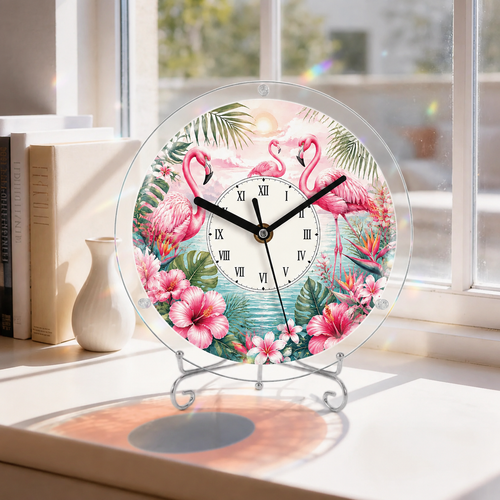 Plymagic DIY Assembled Clock - Flamingo
