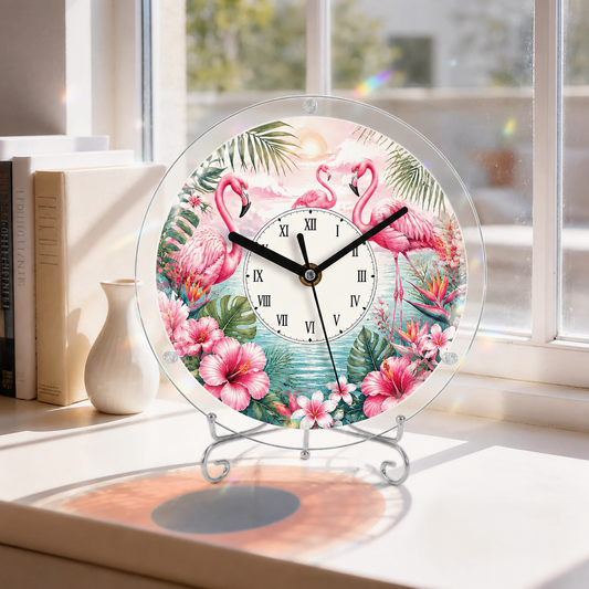 Plymagic DIY Assembled Clock - Flamingo