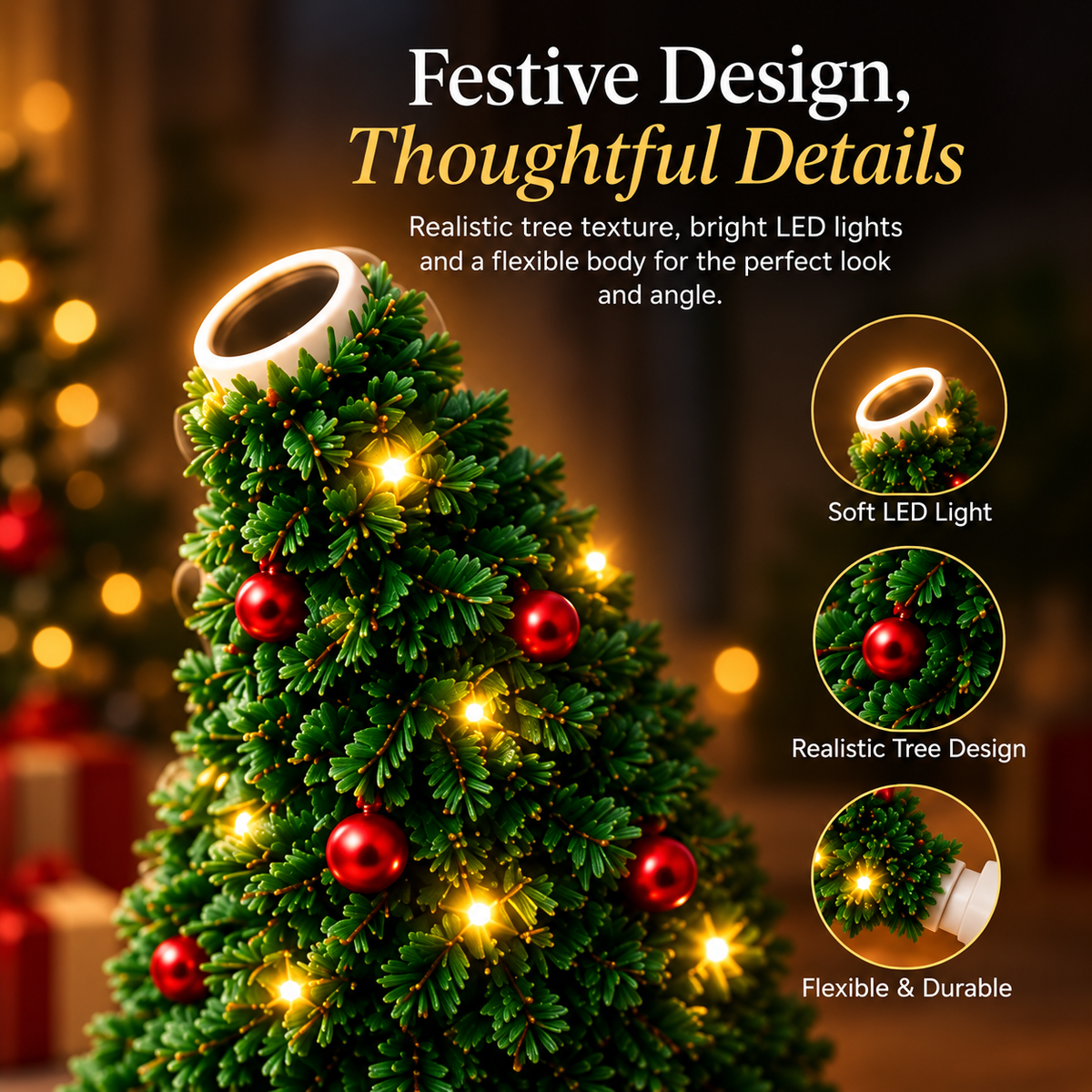 🎄Christmas Ceiling Projector – 6 Magical Light Effects for Instant Holiday Magic ✨