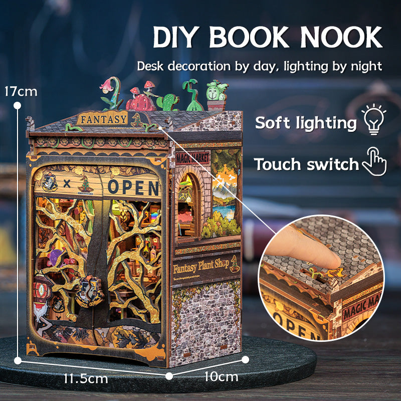 Plymagic DIY Book Nook - Fantacy Plant Shop