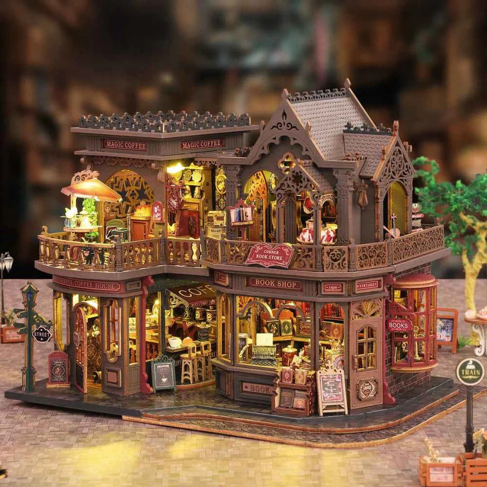 Plymagic Assembly Model - Letter Coffee Dollhouse